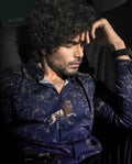 LEON - NAVY - DIGITAL PRINT PARTYWEAR SHIRT