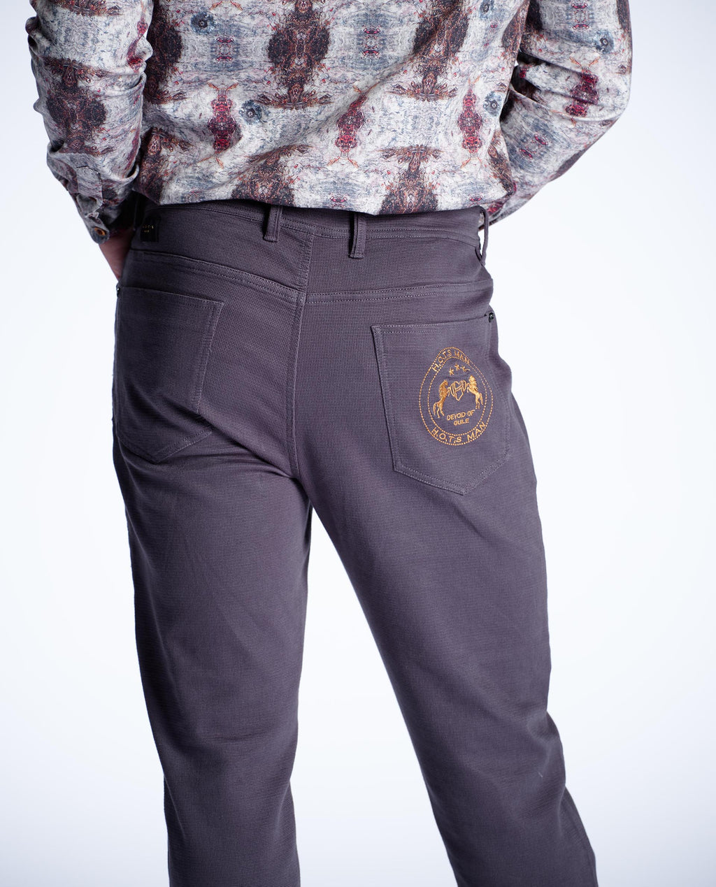 RADIATE - DARK GRAY - 5 POCKET TEXTURED CHINO